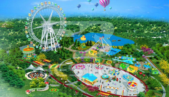 Дизайн парка развлечений "Fun-world" в Пакистане