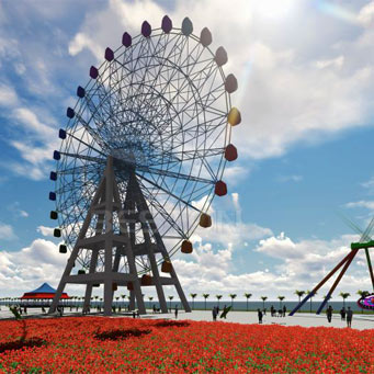 Roda Ferris telah dieksport ke Kazakhstan