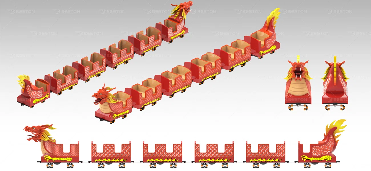 Уникальный дизайн внешнего вида: китайский дракон аттракцион