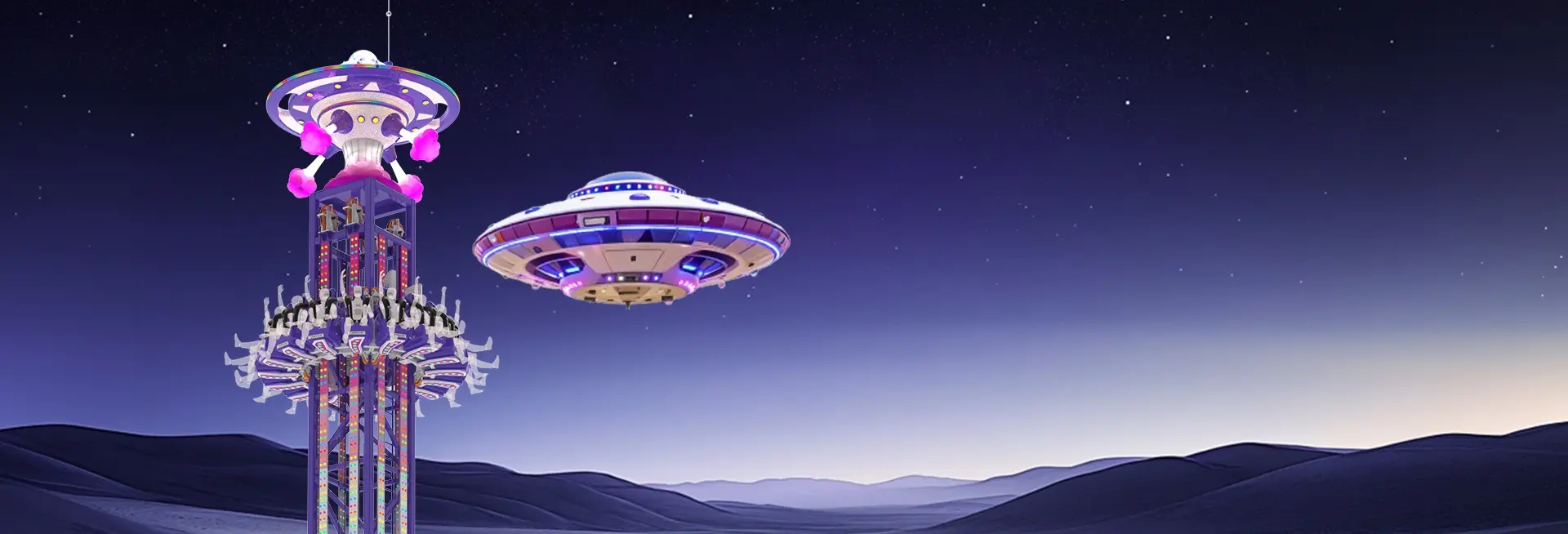 Уникальный тематический дизайн Парящий инопланетный НЛО