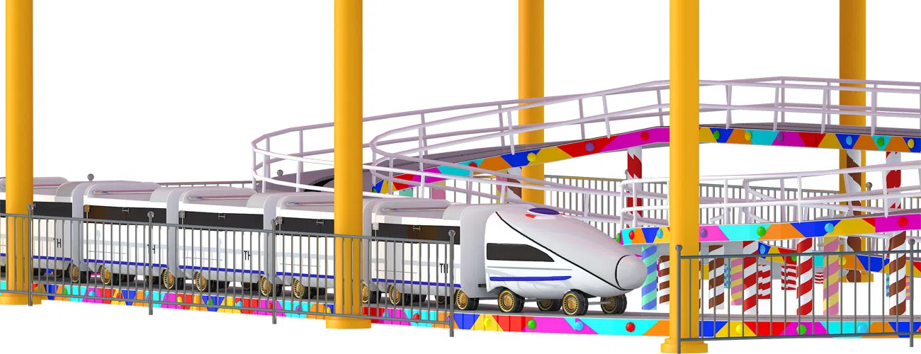 Детские американские горки “Высокоскоростная железная дорога”