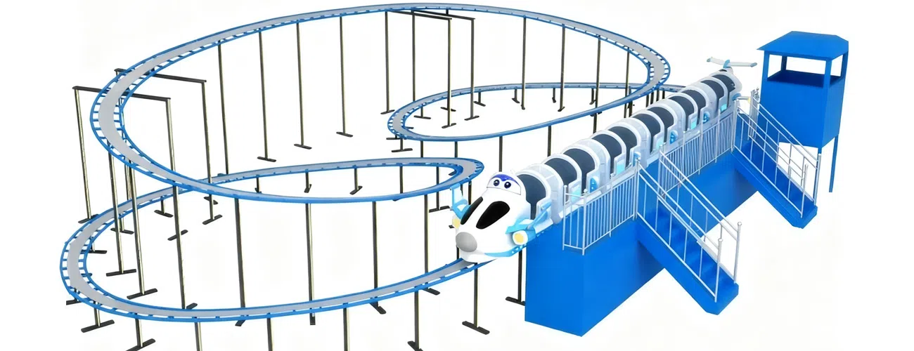 Детские американские горки на космическую тематику
