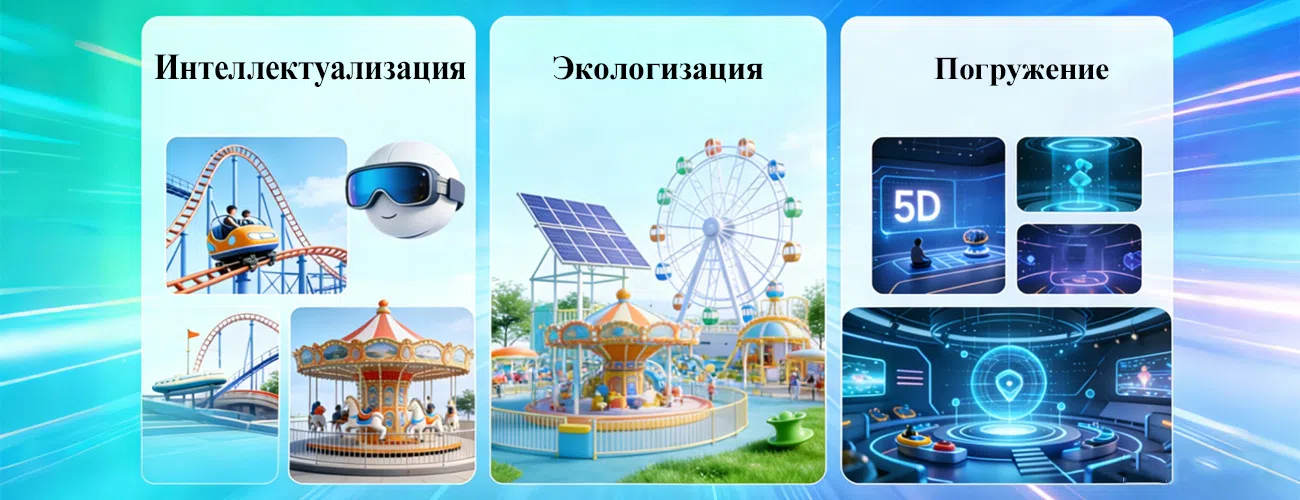 Индустрия аттракционов: Интеллектуализация + Экологизация + Погружение