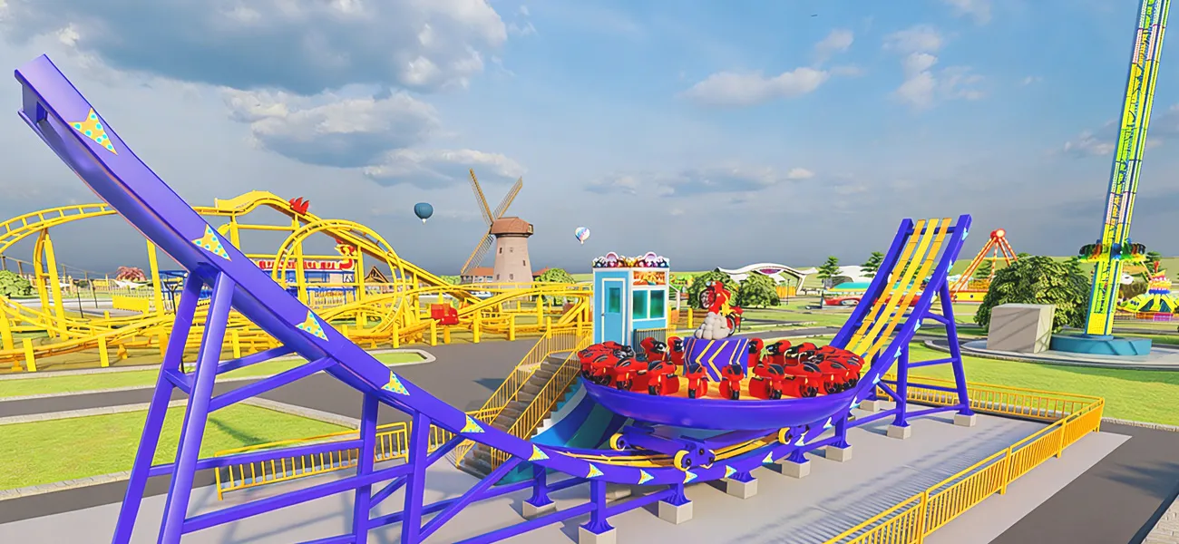 3D обновленной концепции аттракциона Диско для парка развлецений. (Источник: Beston Rides)