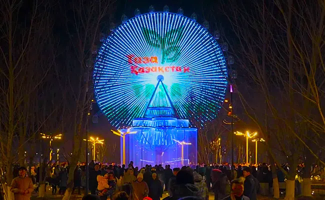 50м Колесо обозрения официально открыто к празднику Наурыз