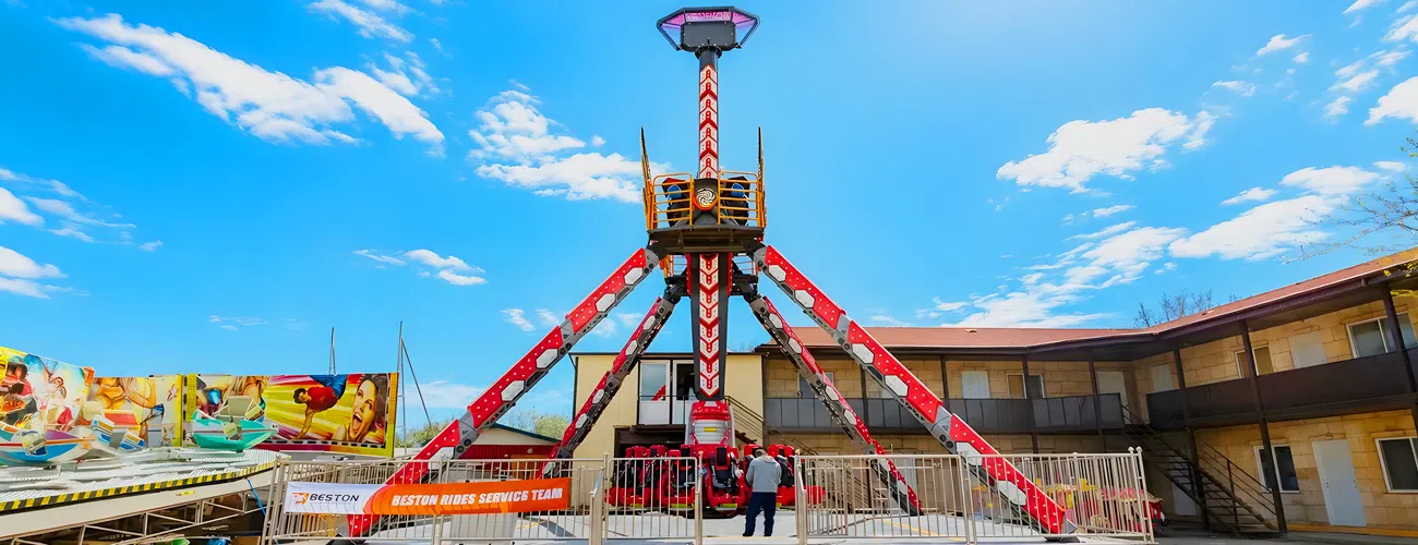 Безфундаментный Аттракцион Маятник «Космический Циклон 360°» в России