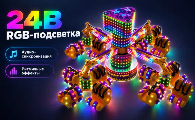 Настройка RGB-подсветки 24 В для аттракциона